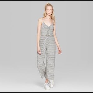 Grey & Stripe Jumpsuit